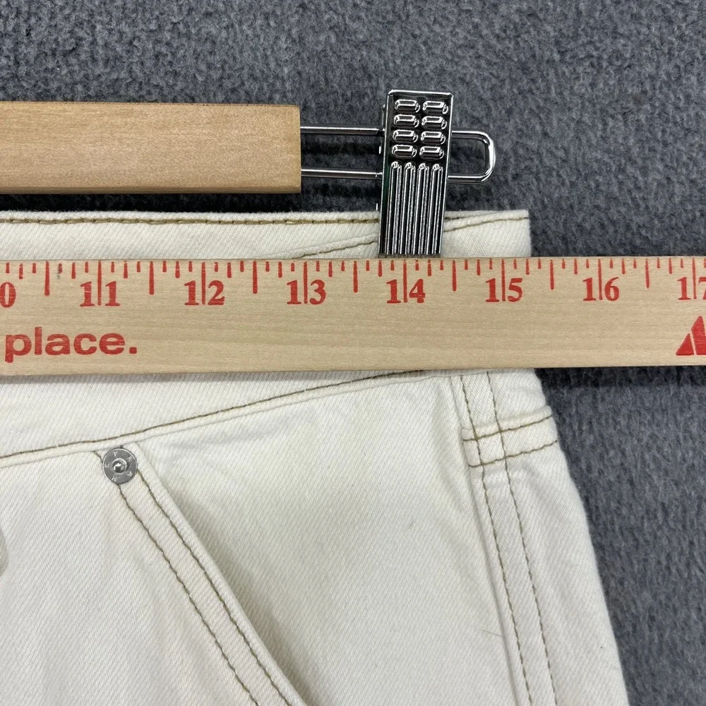 FRAME Jeans Le Slouch‎ Denim Womens 25 Cream Straight Low Rise cargo